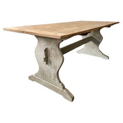 19th Century Swedish Trestle Table