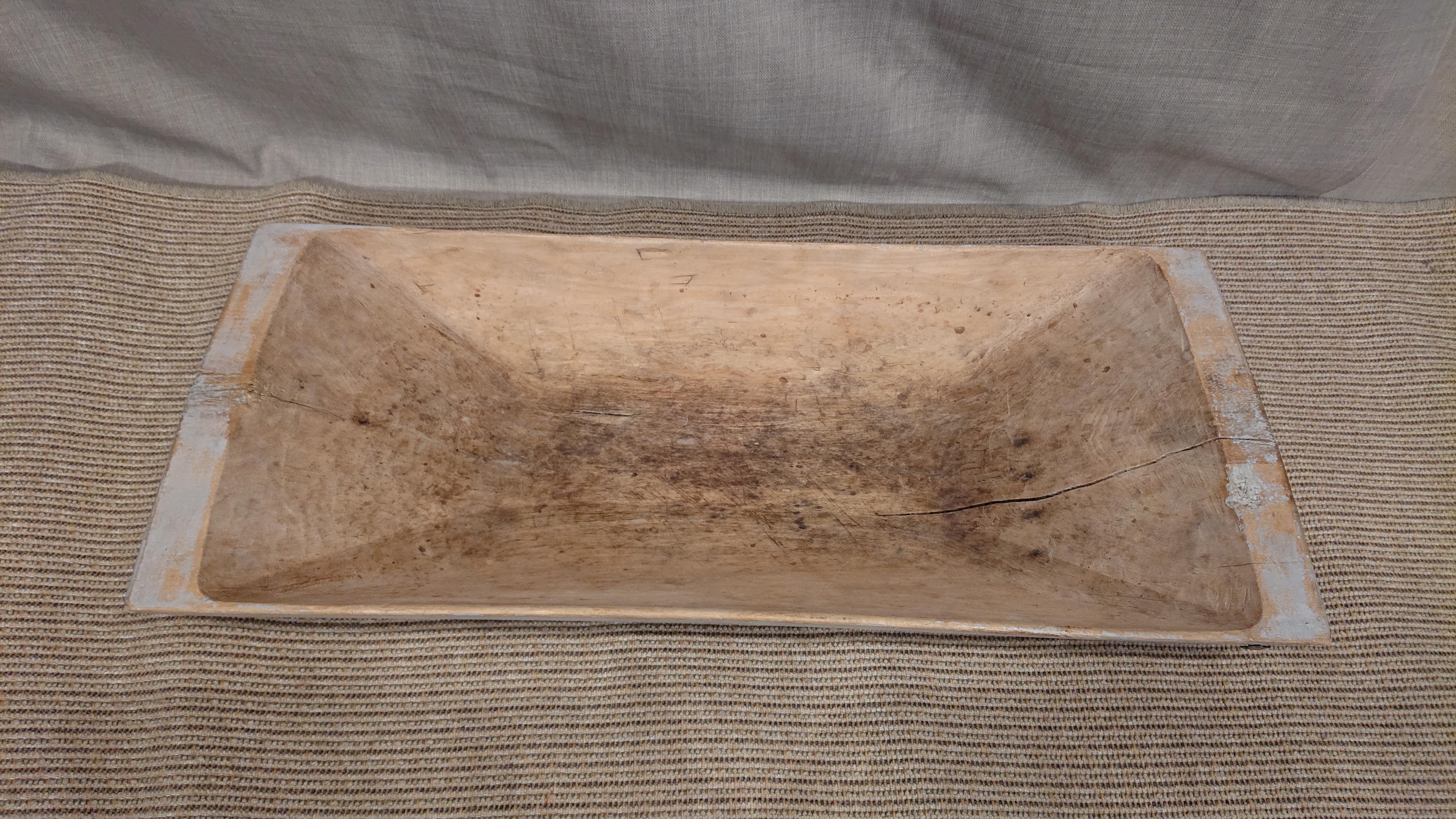 Fourchette suédoise du 19ème siècle avec peinture d'origine  de Norrbotten, Suède du Nord en vente 4