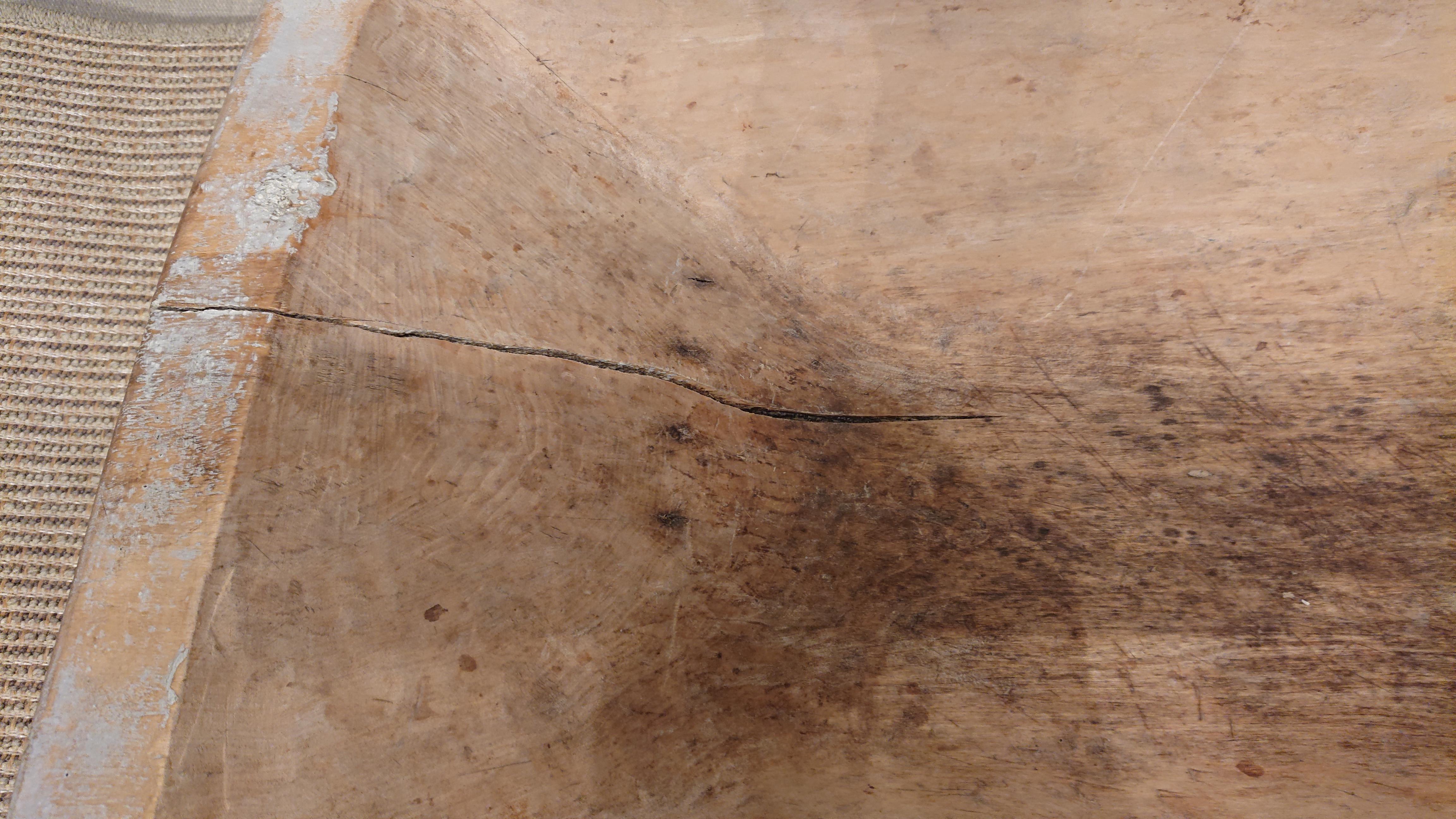 Fourchette suédoise du 19ème siècle avec peinture d'origine  de Norrbotten, Suède du Nord Bon état - En vente à Boden, SE