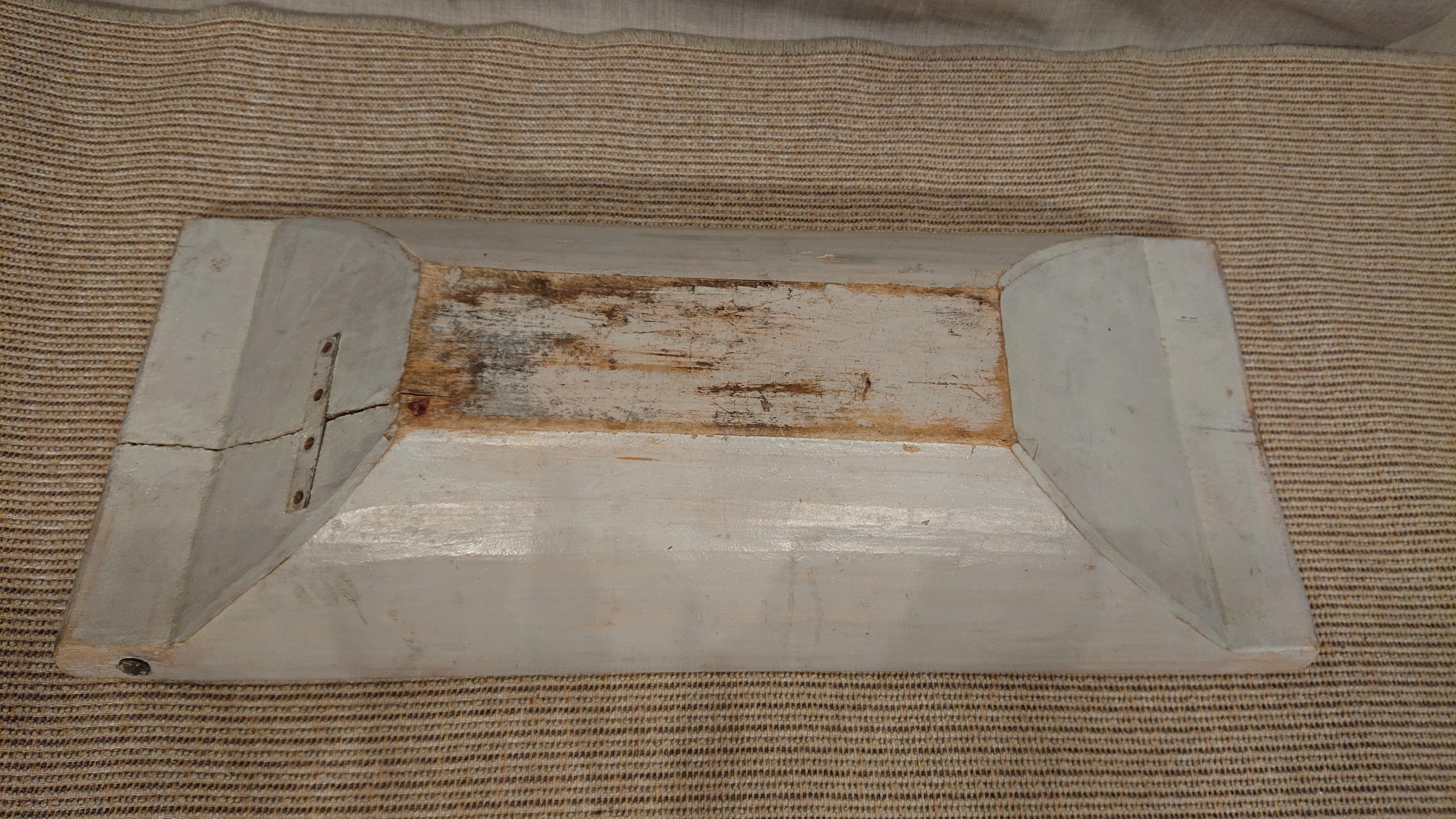 XIXe siècle Fourchette suédoise du 19ème siècle avec peinture d'origine  de Norrbotten, Suède du Nord en vente