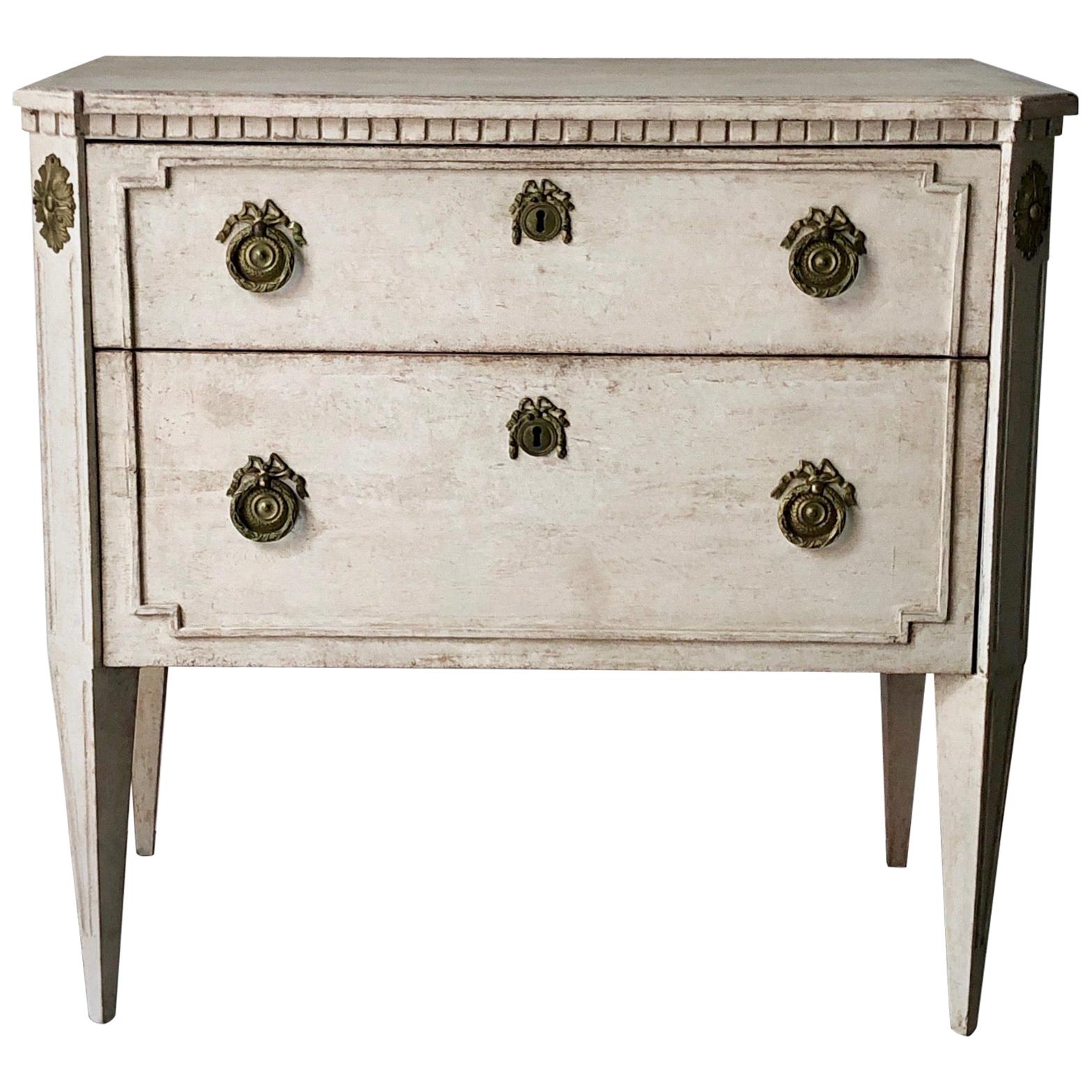 19th Century Swedish Two-Drawer Chest