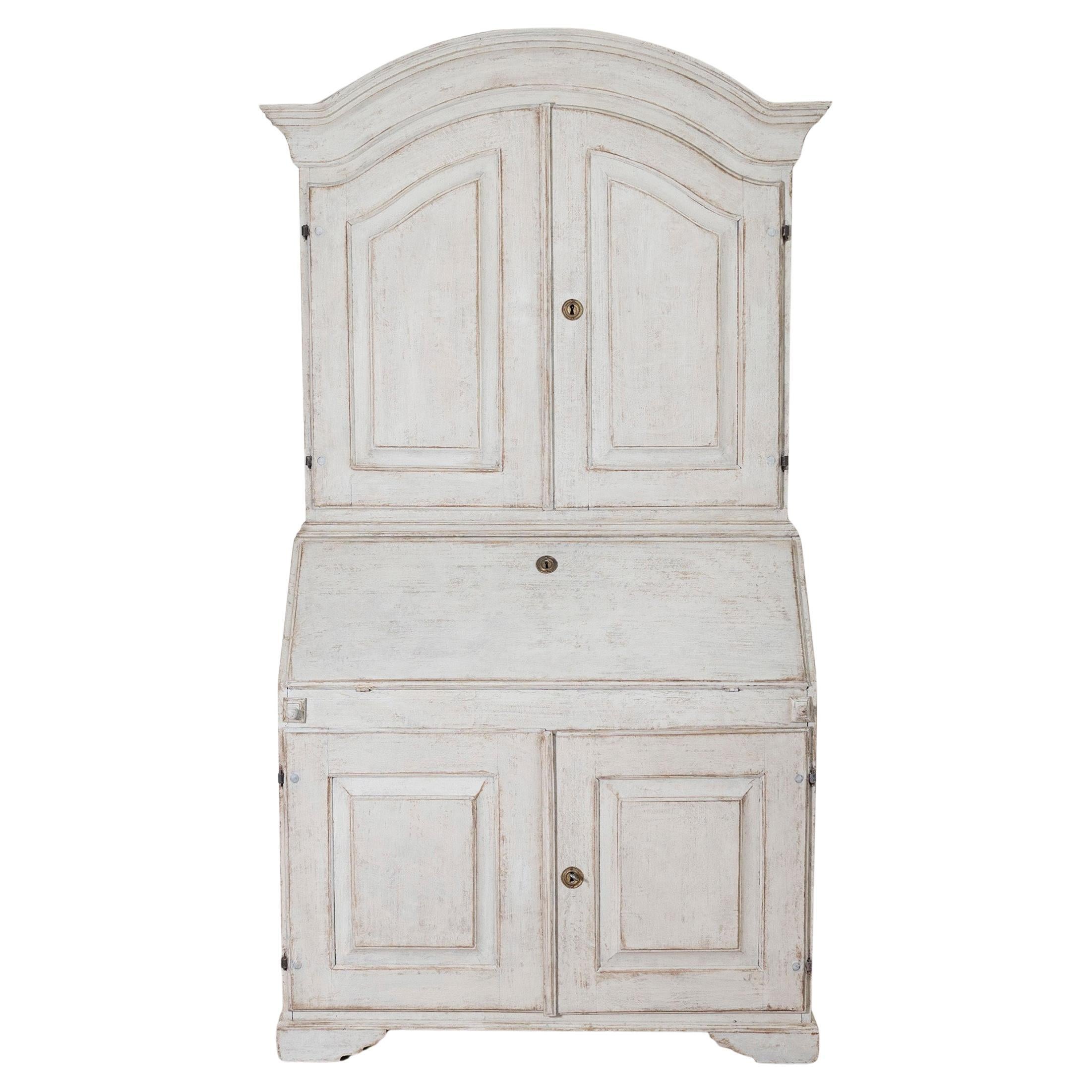 Secretaire sueco en dos partes del siglo XIX Circa 1810