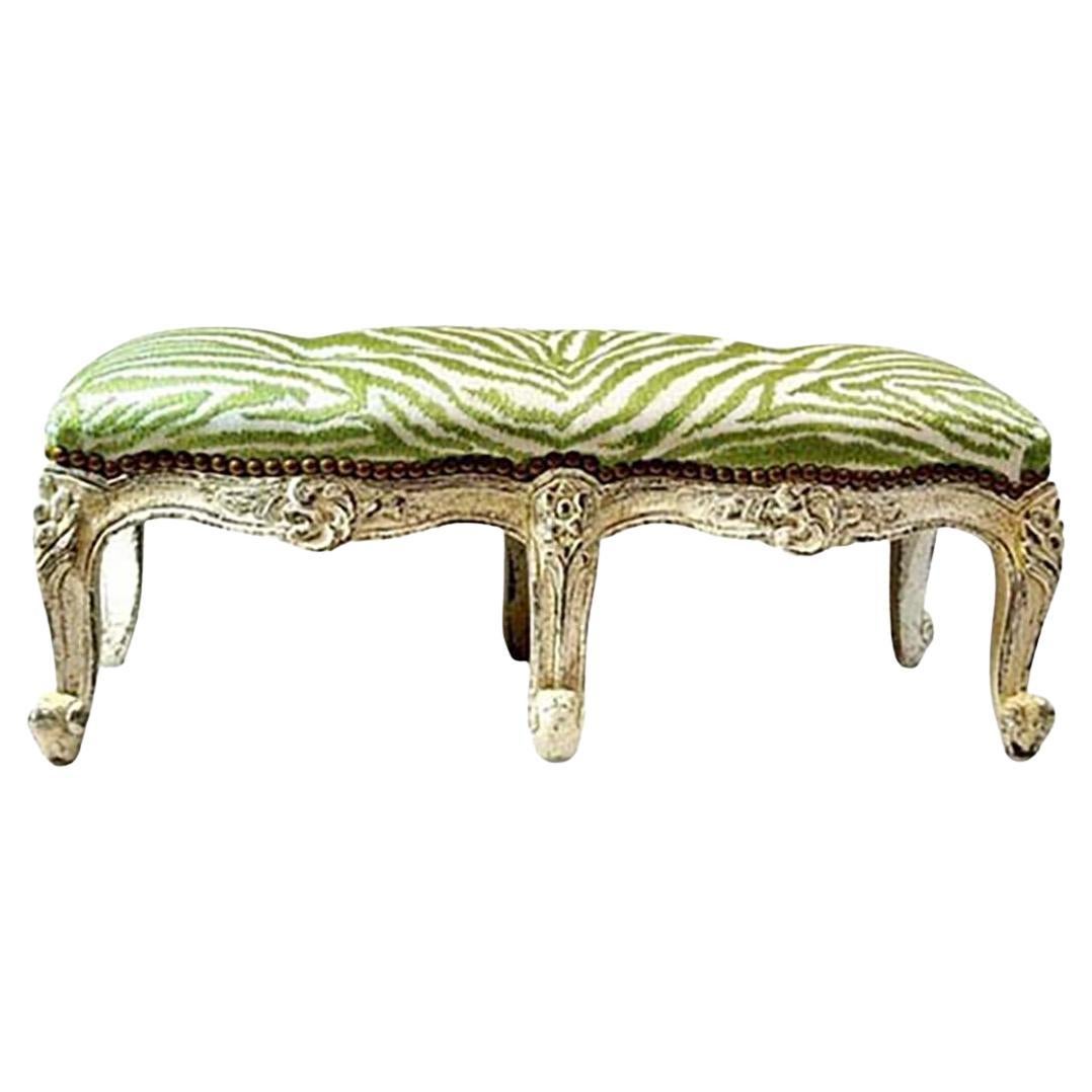 19th Century Swedish Upholstered Bench For Sale