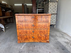 19th Century Swedish Veneered Birchwood Writing Agency - Antique Chest