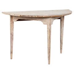 Wood Demi-lune Tables