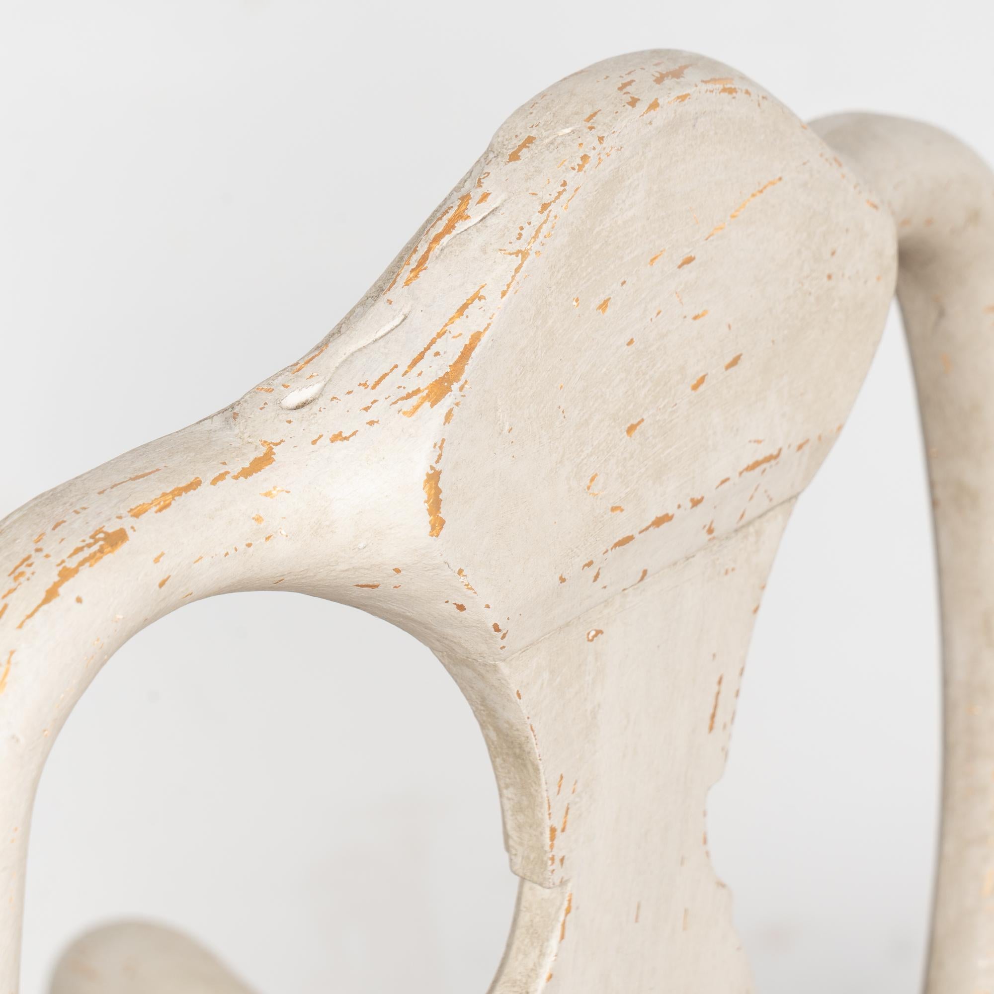 19th Century Swedish White Gustavian Dining Chairs, Set of 10 im Angebot 6