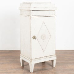 19th Century Swedish White Gustavian Narrow Cabinet