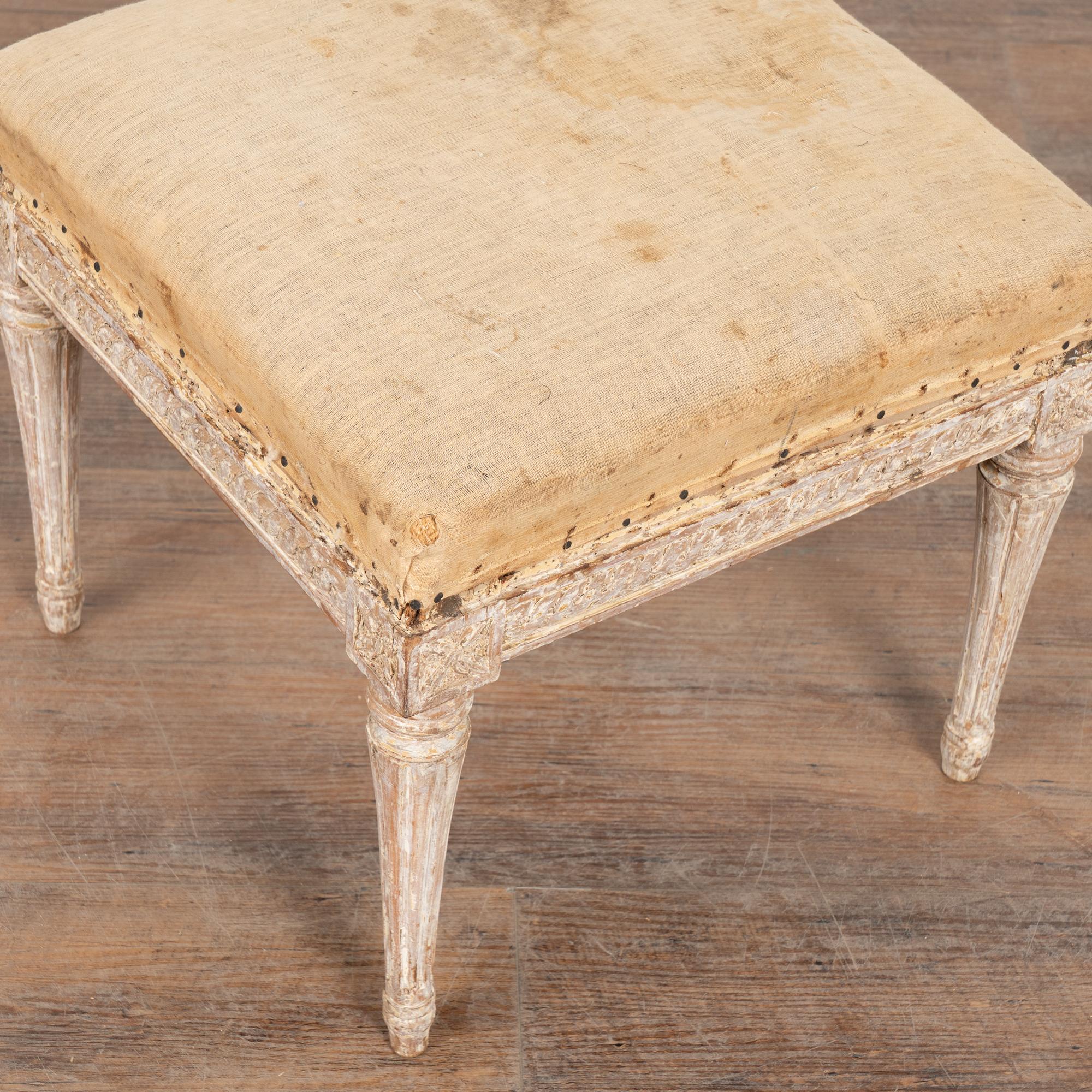 Svedese Sgabello tabouret svedese del XIX secolo in vendita