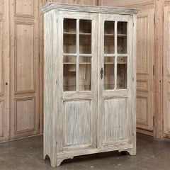 19th Century Swedish Whitewashed Bookcase