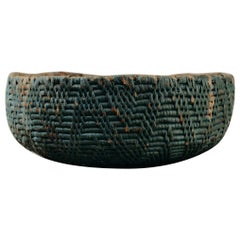 19th century Swedish wicker bowl ...