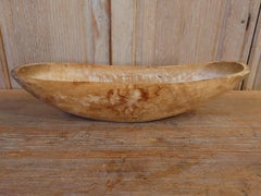 19th Century Swedish Wooden bowl dated 1868