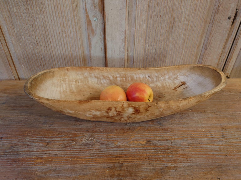 19th Century Swedish Wooden bowl dated 1868 In Good Condition For Sale In Boden, SE