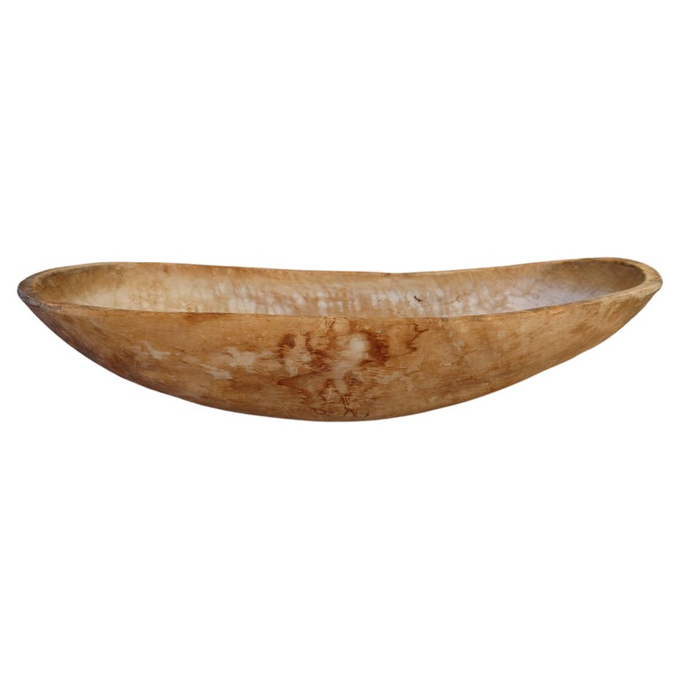 19th Century Swedish Wooden bowl dated 1868 For Sale