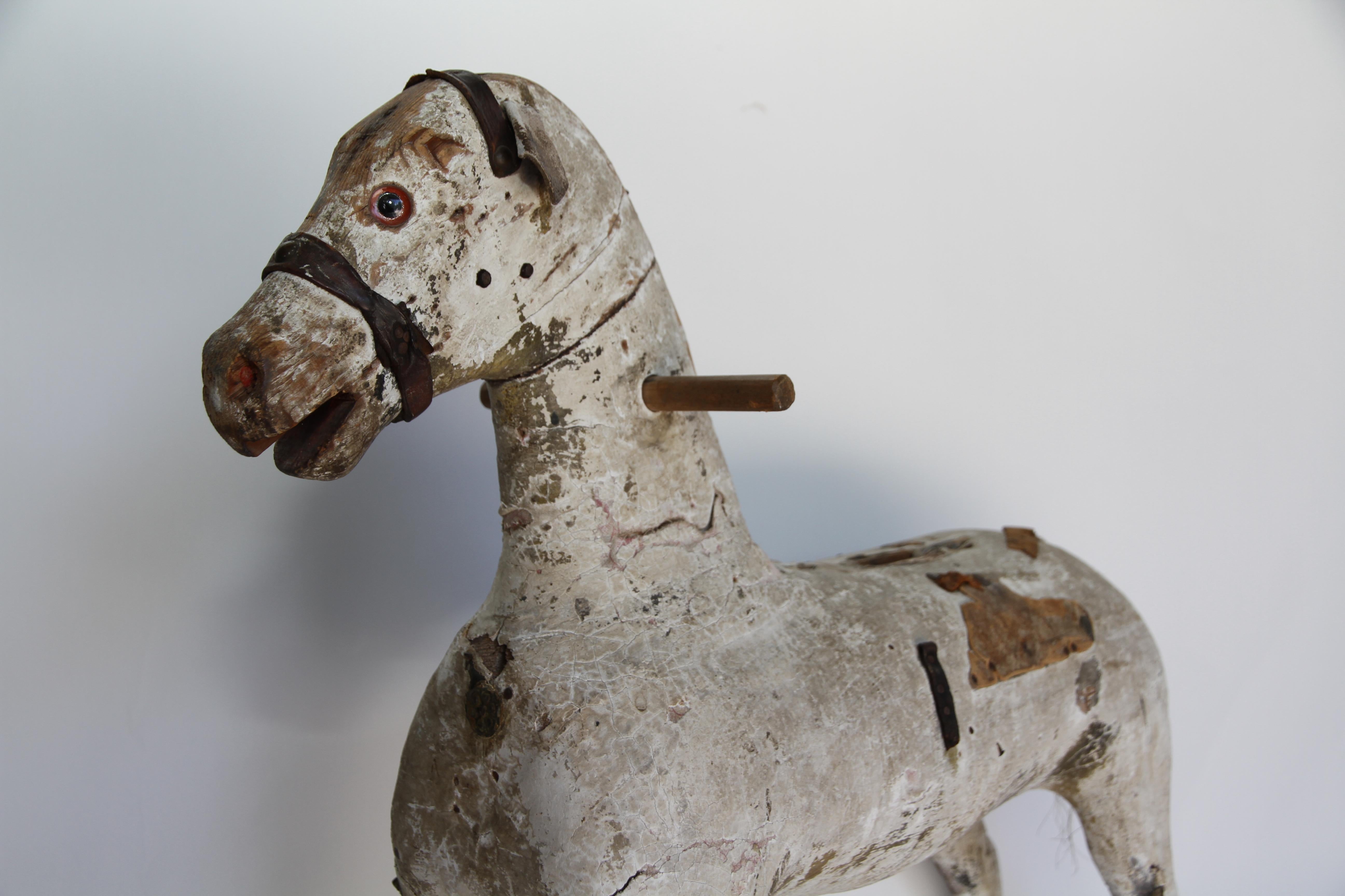 19th Century Swedish Wooden Toy Horse 6