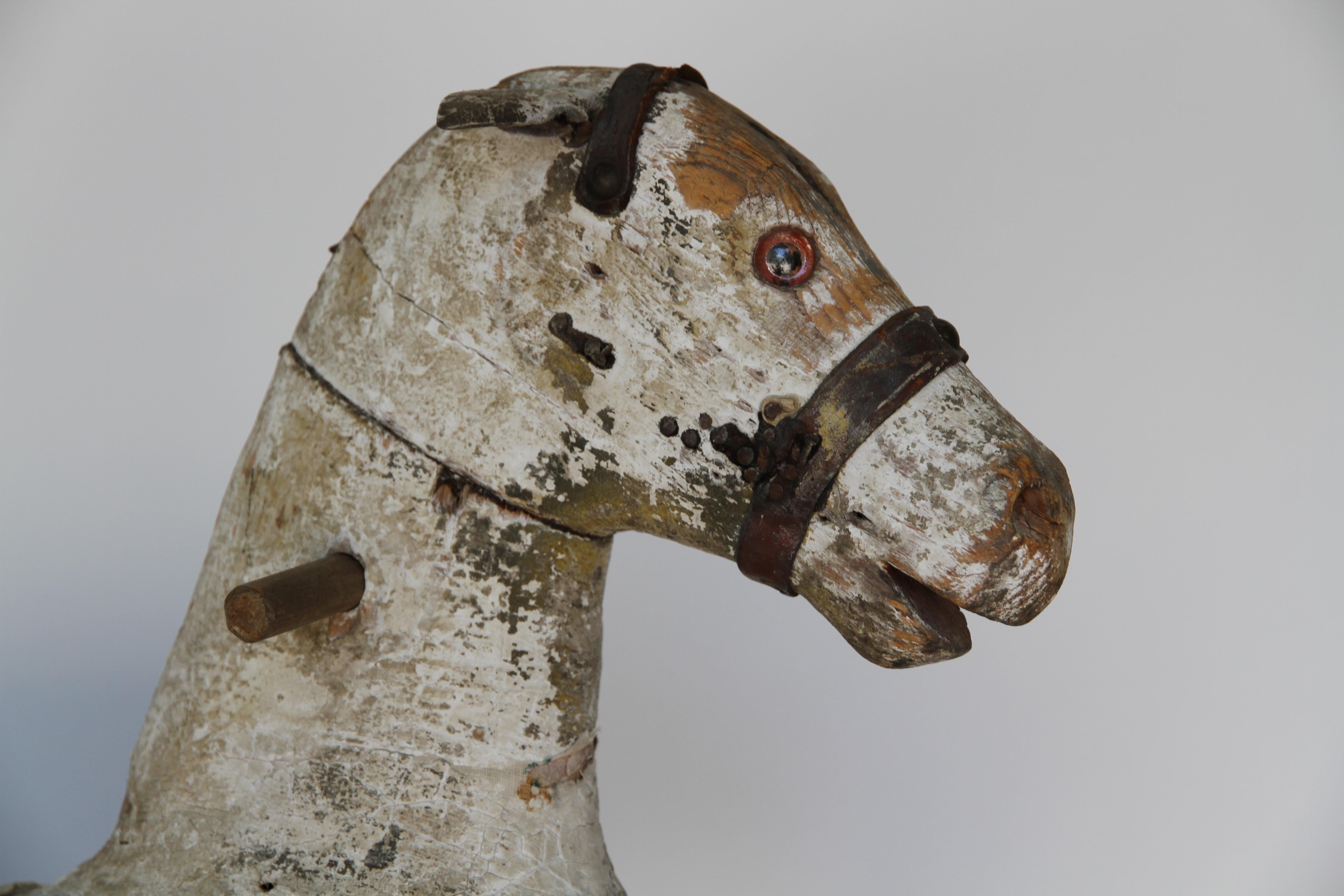 19th Century Swedish Wooden Toy Horse 2