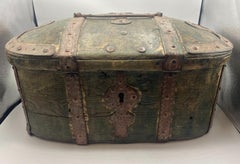 19th Century Swedish Wooden Wedding Chest