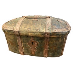 19th Century Swedish Wooden Wedding Chest