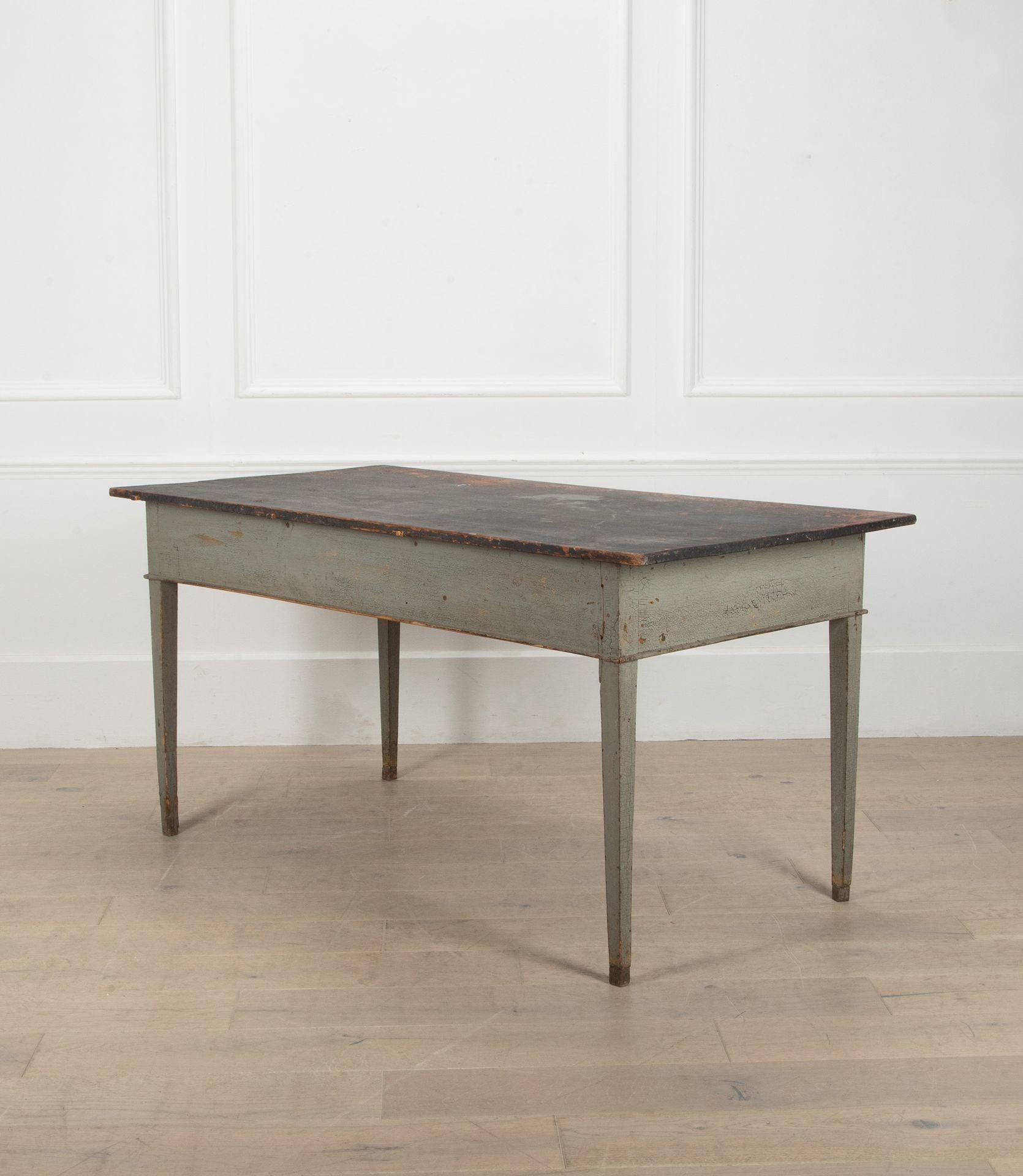 Pine 19th Century Swedish Writing Table