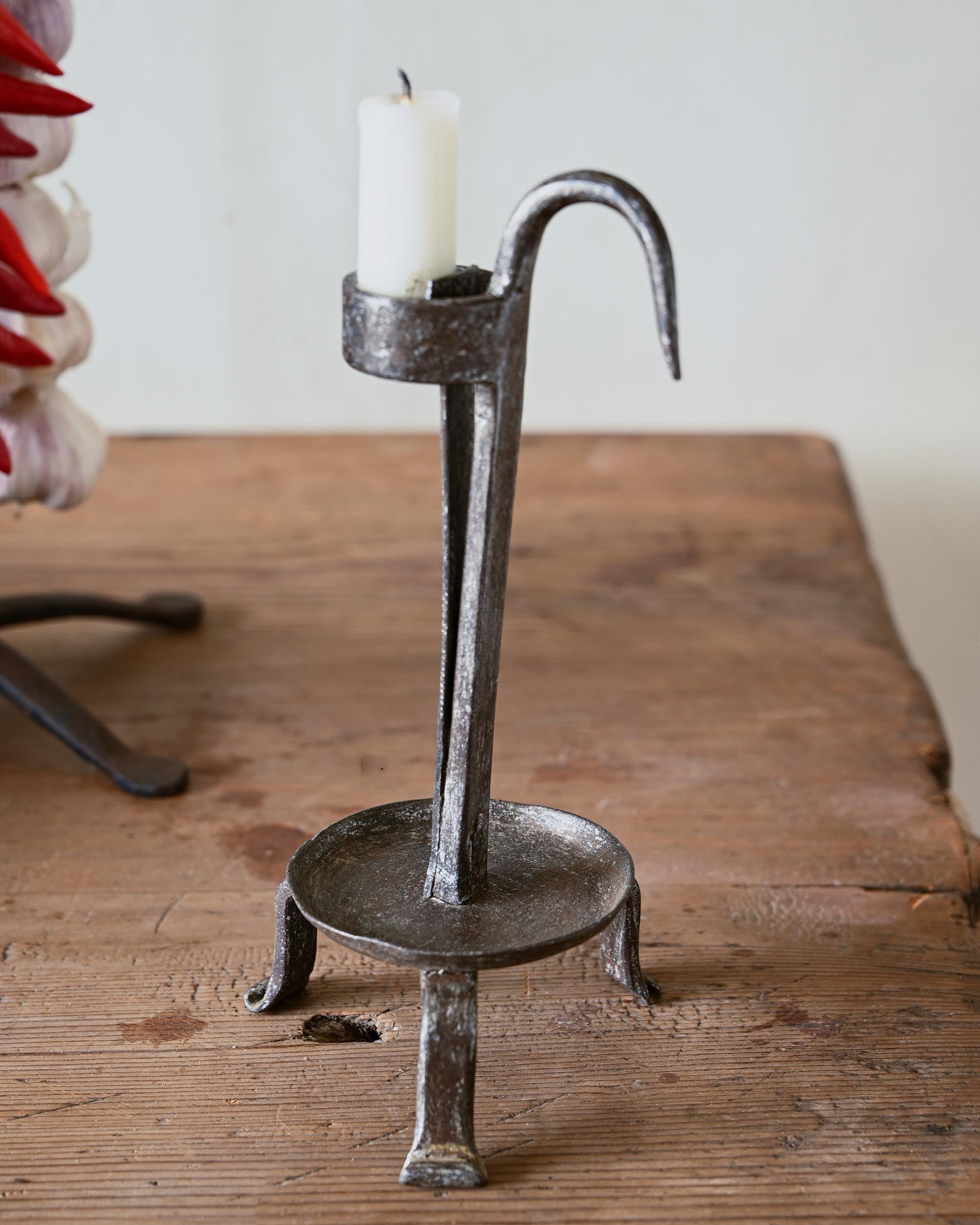 wrought iron candlestick holders