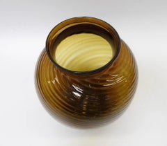 19th Century Swirled Glass Vase, Likely Zanesville Ohio
