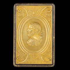 19th Century Swiss 18 Karat Gold and Enamel Snuff Box, Geneva, circa 1800