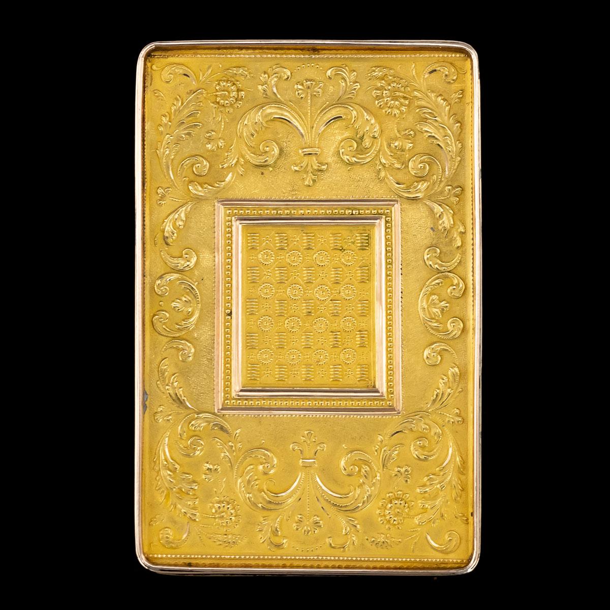 19th Century Swiss 18 Karat Gold and Enamel Snuff Box, Geneva, circa 1800 In Good Condition In Royal Tunbridge Wells, Kent