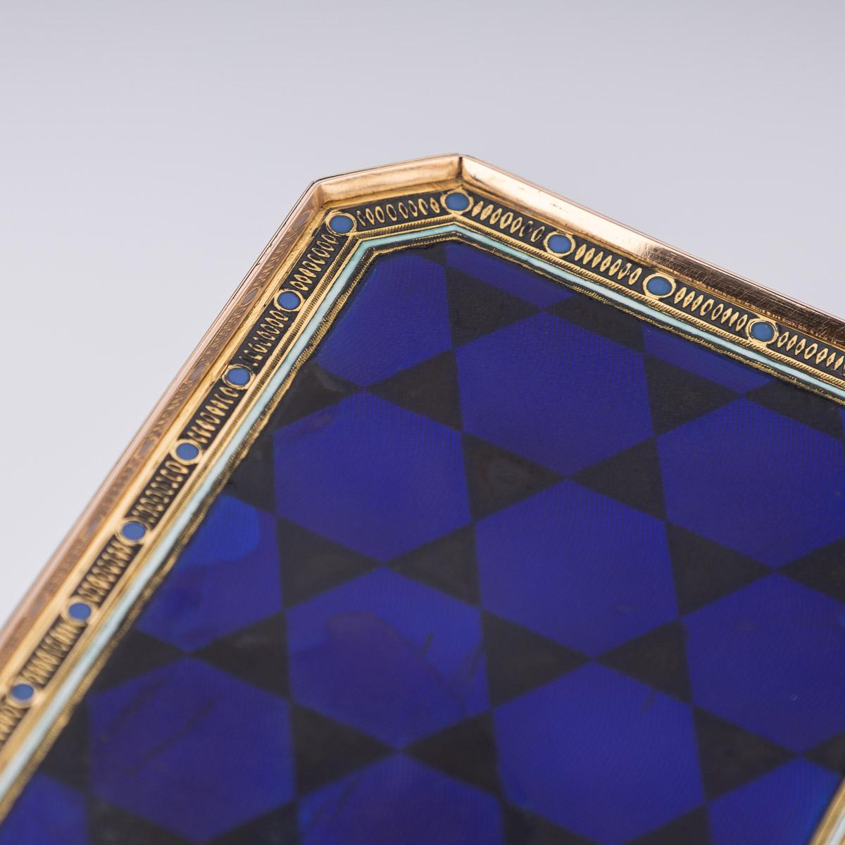 19th Century Swiss 18K Gold & Enamel Snuff Box, Guidon, Gide & Blondet, c.1800 15