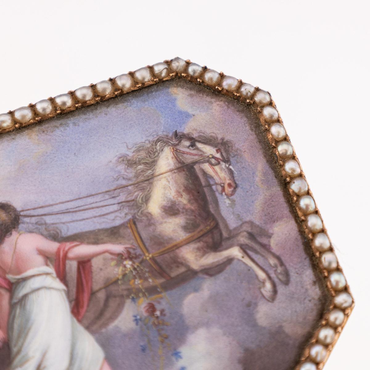 19th Century Swiss 18K Gold & Enamel Snuff Box, Guidon, Remond, Gide & Co c.1800 6