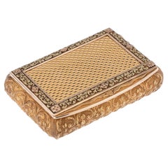 19th Century Swiss 18K Gold Snuff Box, Bautte & Moynier, Geneva, c.1850