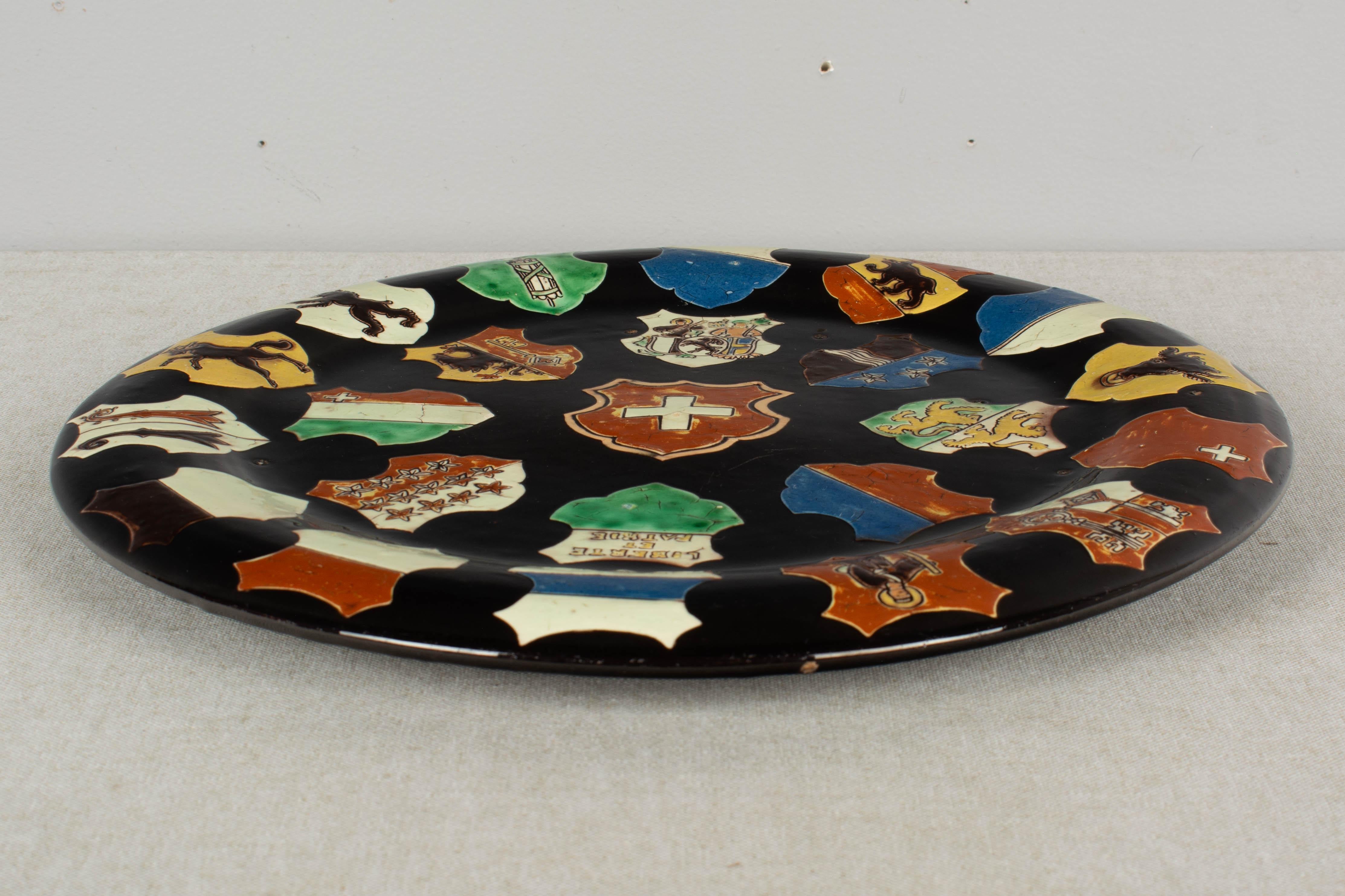 19th Century Swiss Ceramic Platter or Charger 3