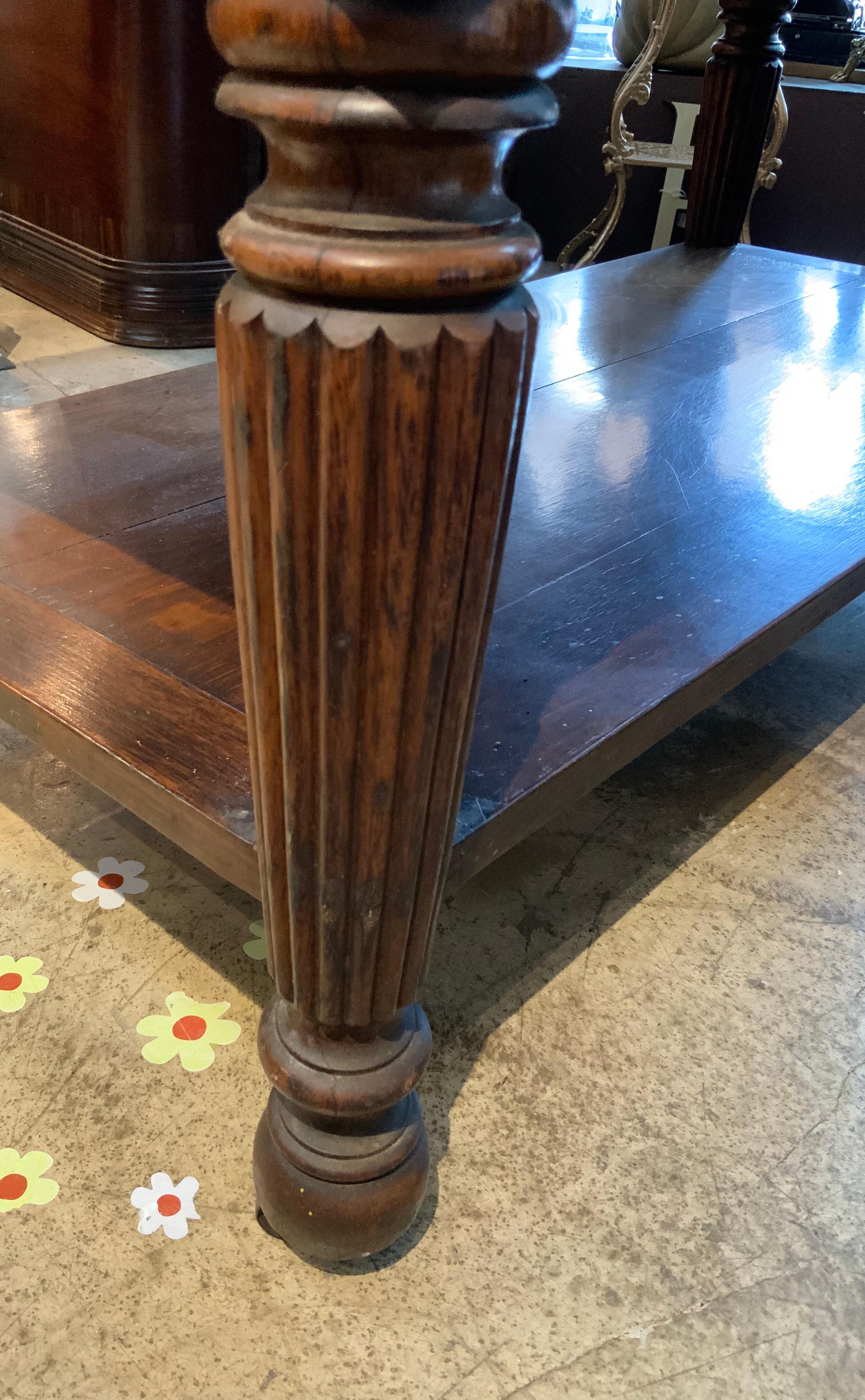 19th Century Swiss Cylinder Carved Music Box on a Table by Mermod Freres For Sale 7