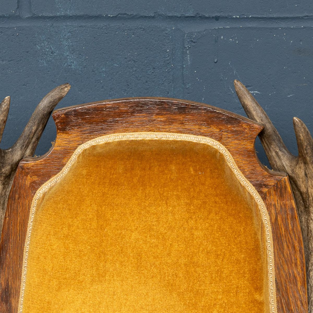 19th Century Swiss-German Black Forest Antler Horn Throne Chair For Sale 11