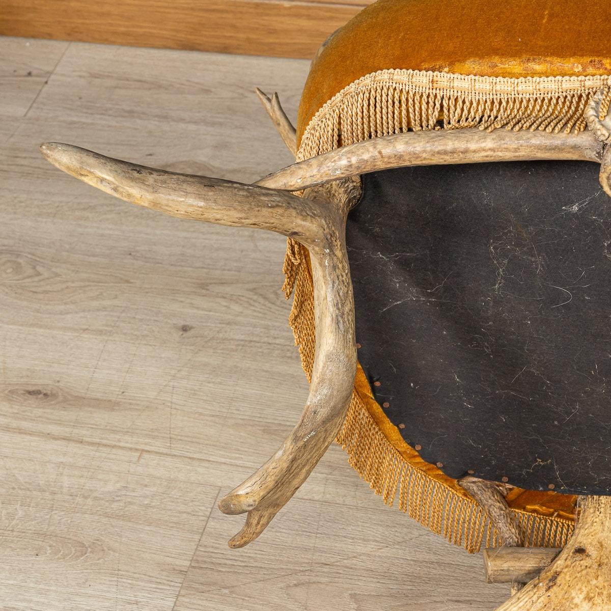 Silla Trono de Cuerno de Antílope de la Selva Negra Suizo-Alemana del Siglo XIX 11
