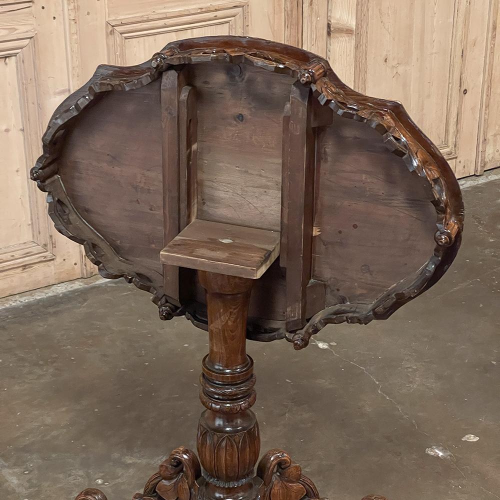 19th Century Swiss Inlaid Tilt-Top Center Table For Sale 13
