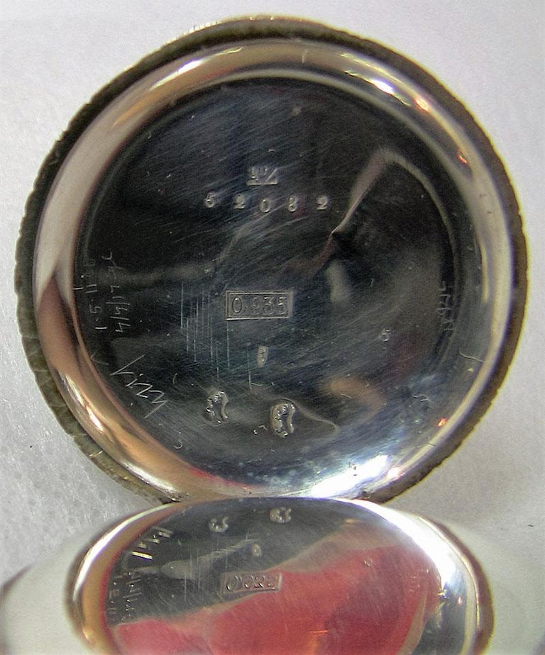 19th Century Swiss Ladies Silver Pocket Watch, Half Hunter ‘EZ