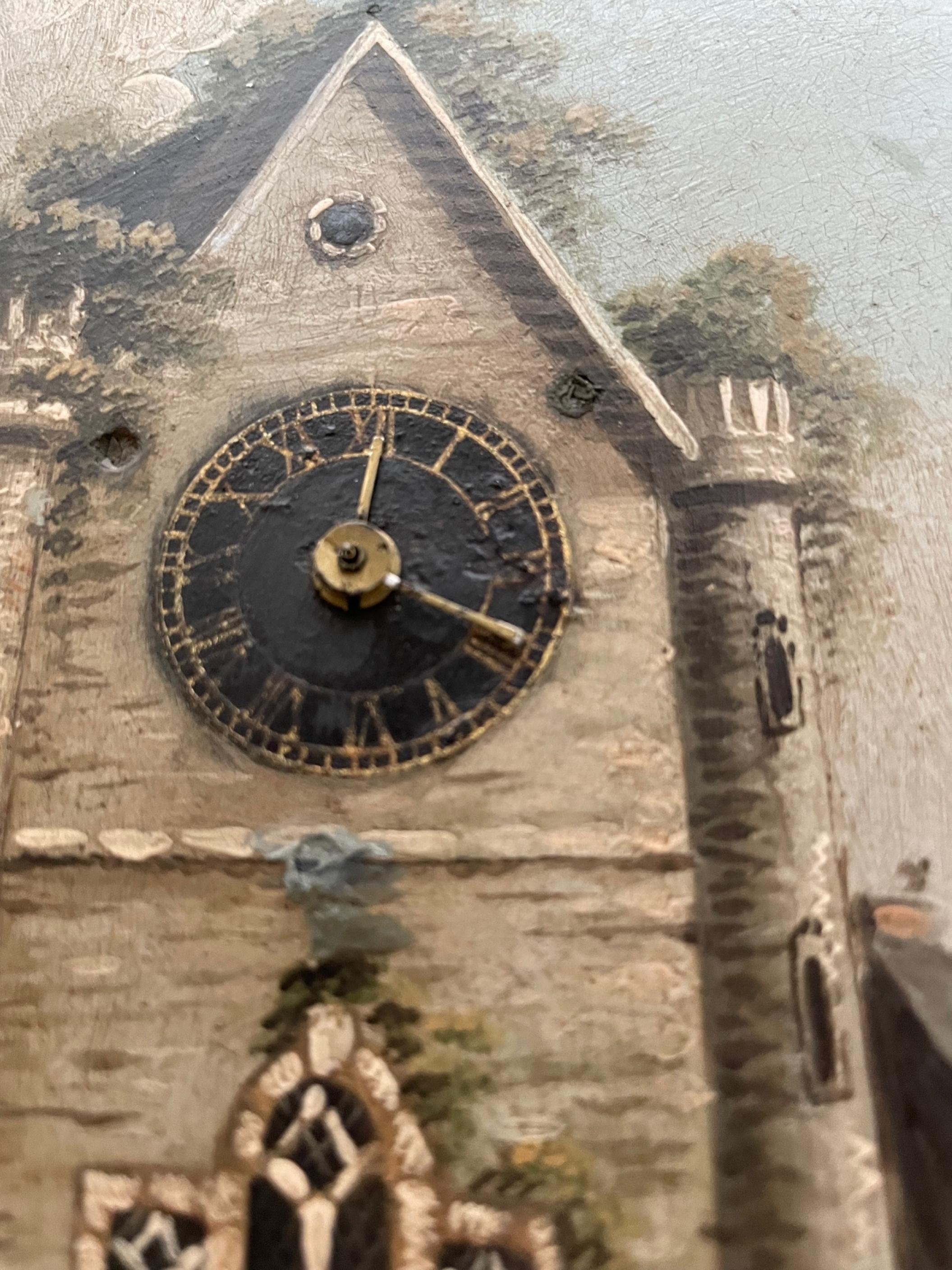 Cuadro de reloj mecánico suizo del siglo XIX, circa 1820 Suizo en venta