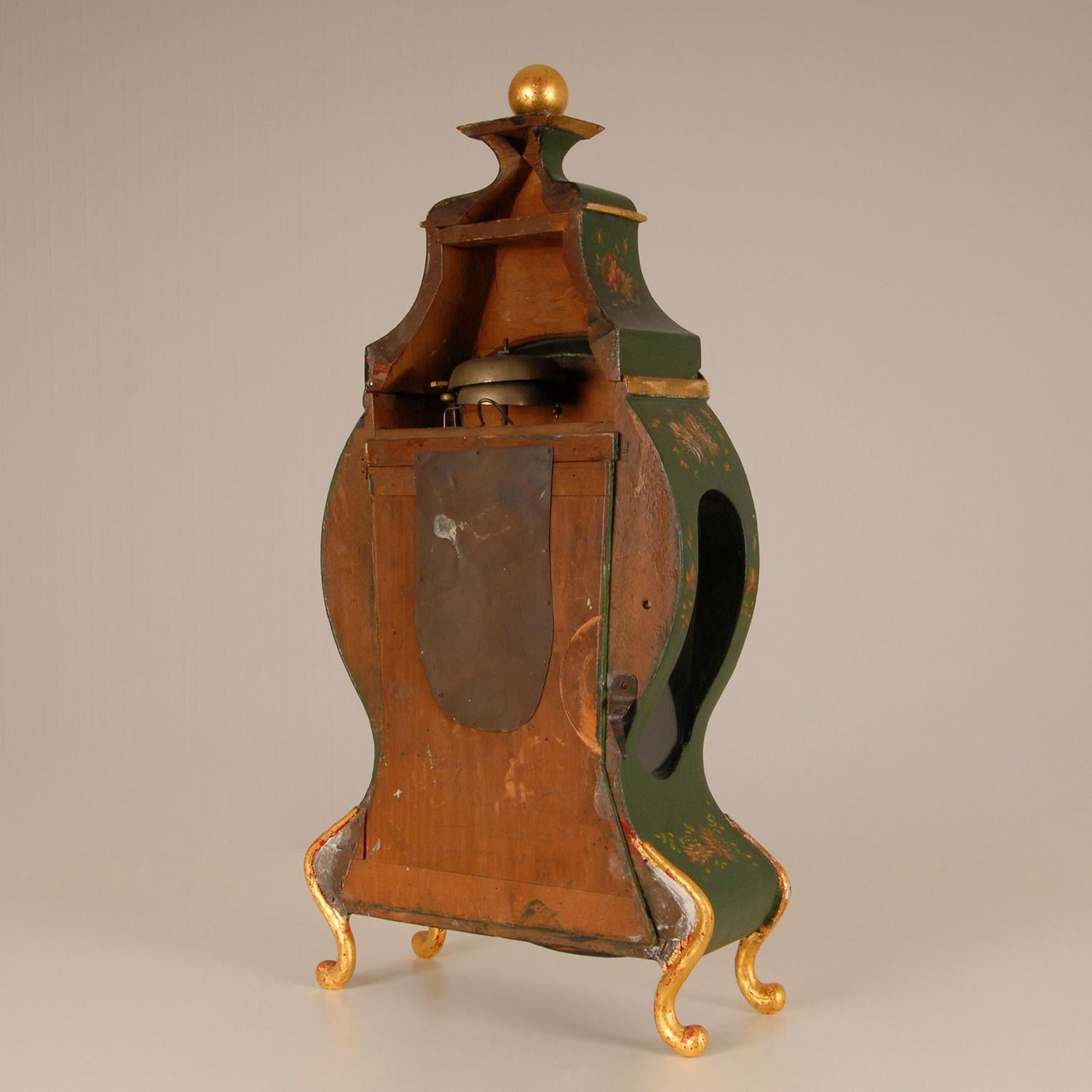 Gilt 19th Century Swiss Neuchatel Bracket Clock with Matching Bracket