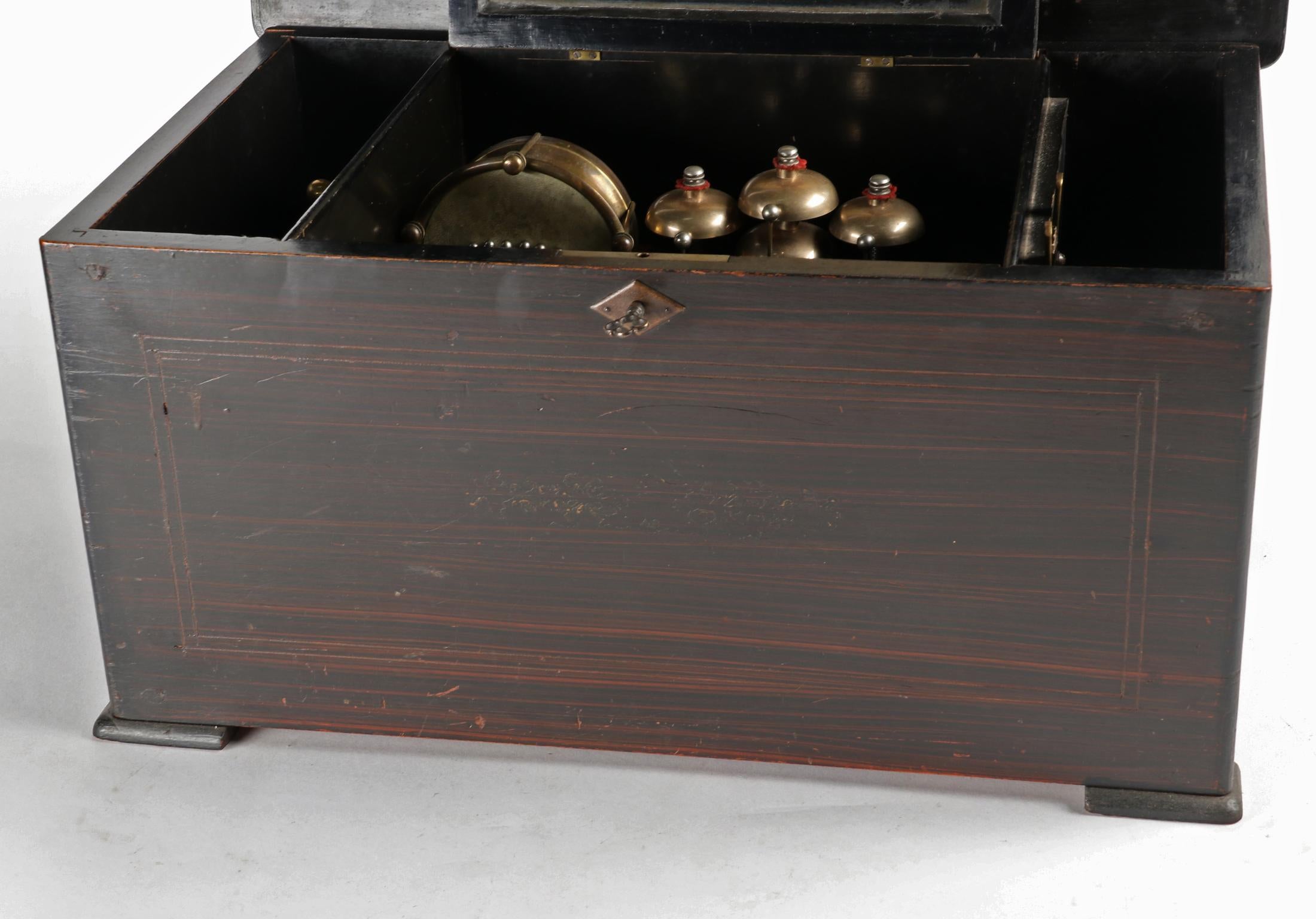 19th Century Swiss Polyphone Cylinder Music Box Drums 13