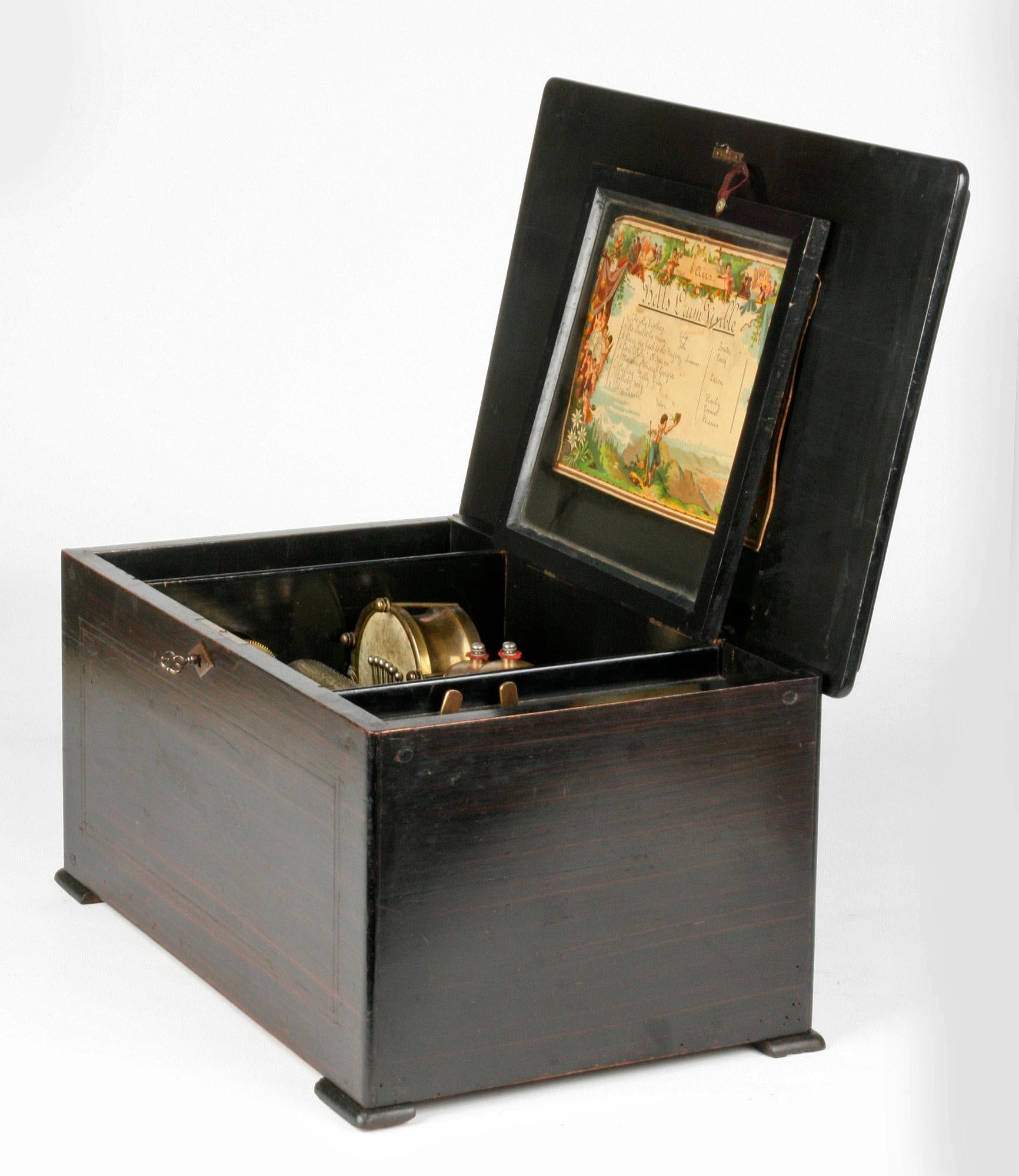 19th Century Swiss Polyphone Cylinder Music Box Drums In Good Condition In Casteren, Noord-Brabant