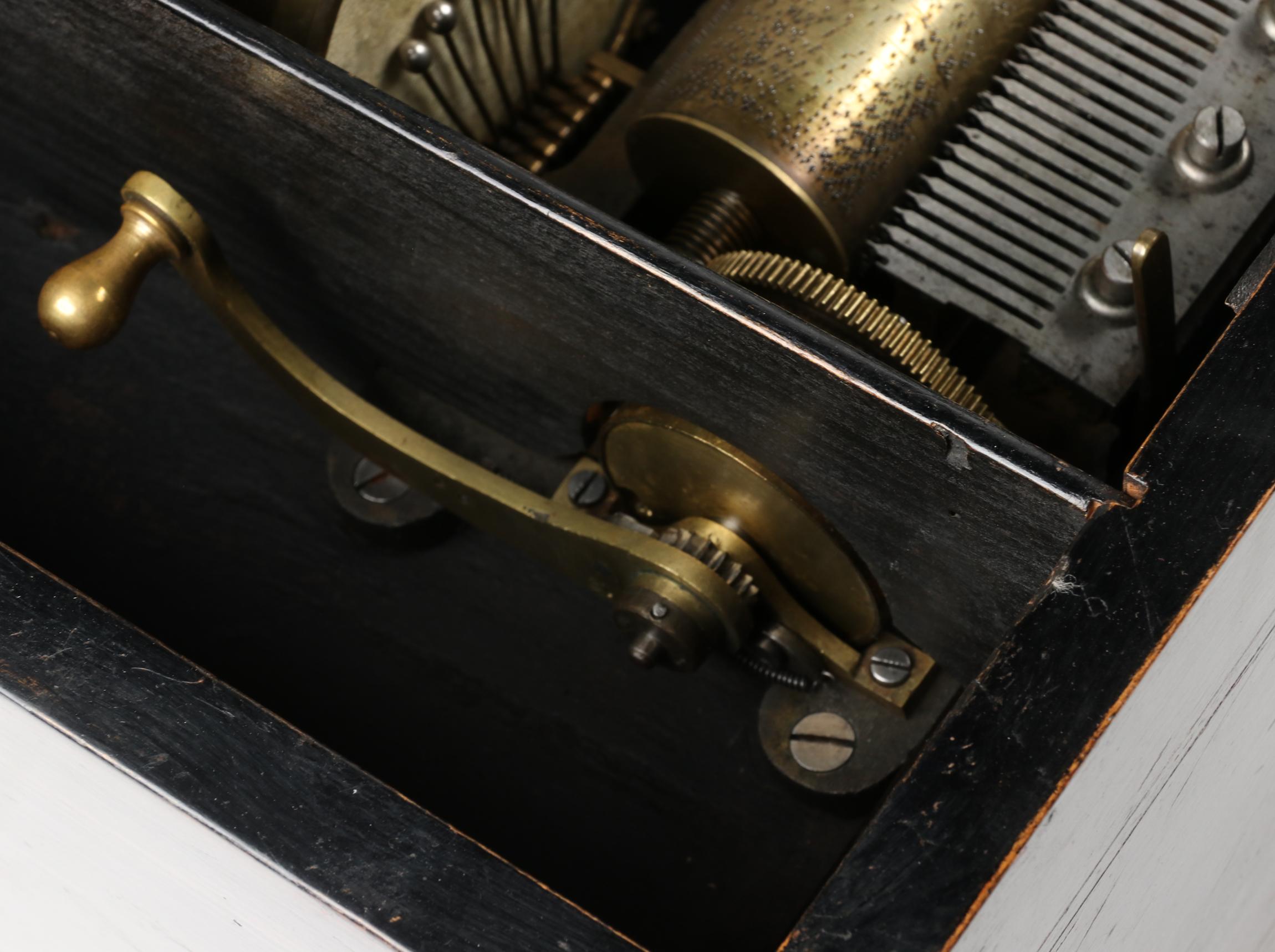 19th Century Swiss Polyphone Cylinder Music Box Drums 3