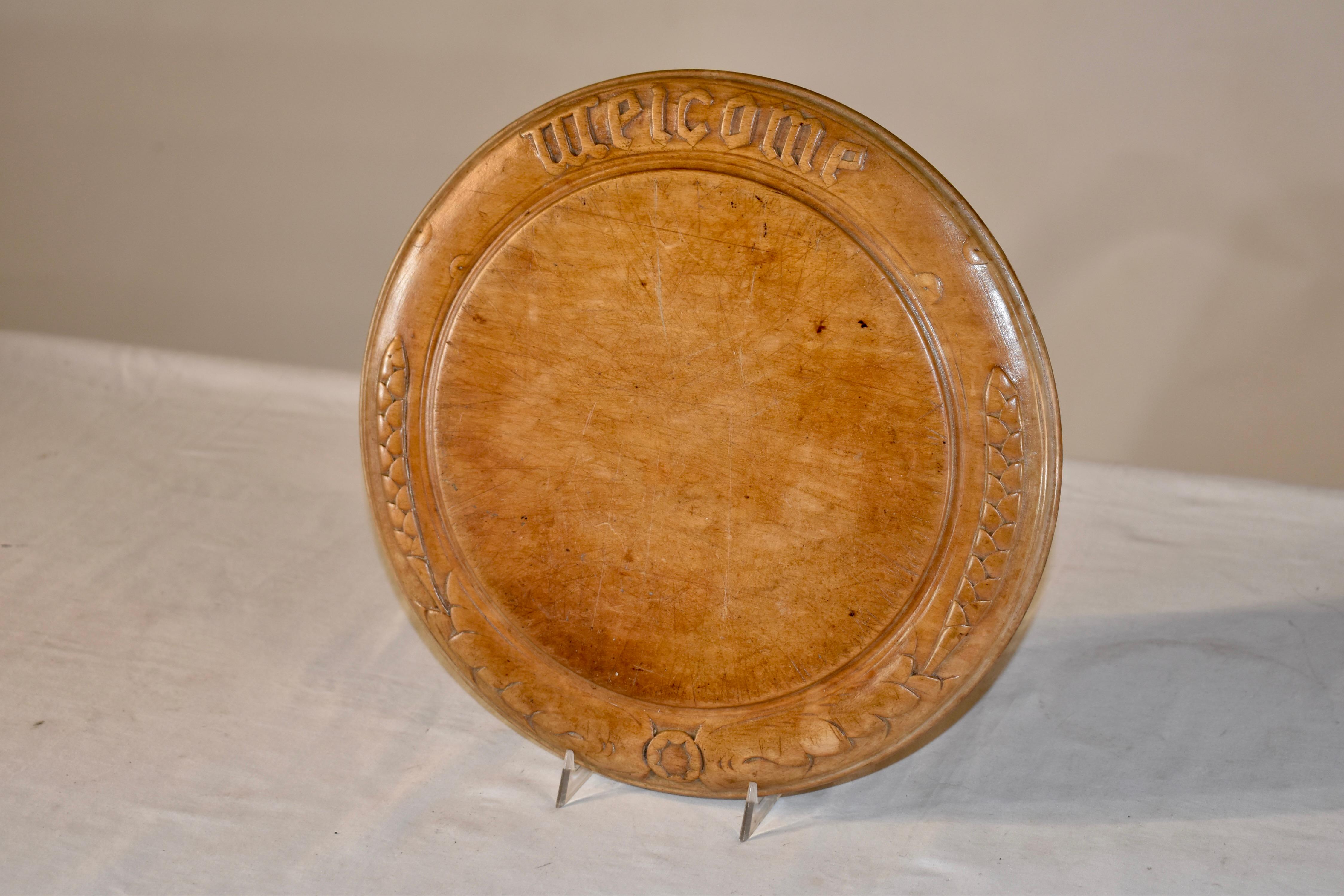 Sycamore-Brotbrett aus dem 19. (Handgeschnitzt) im Angebot