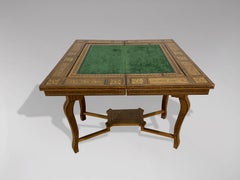 19th Century Syrian Damascus Marquetry Games Table