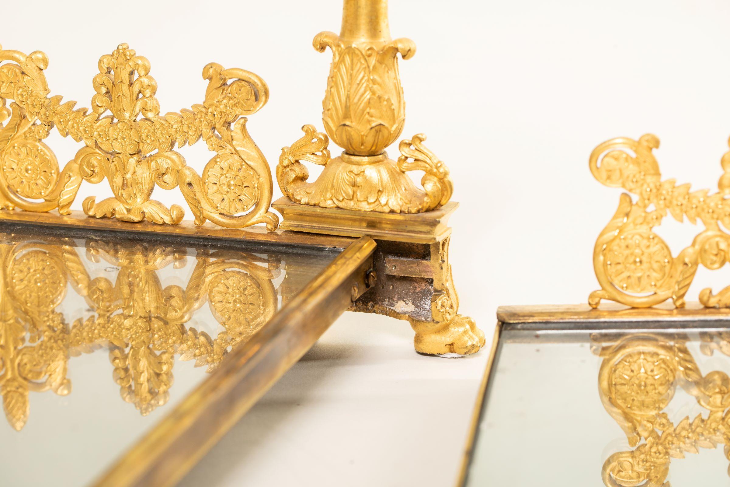 19th Century Table Centrepiece (Surtout De Table) Paris 1825–1830 Fire-Gilded In Good Condition For Sale In Epfach, DE