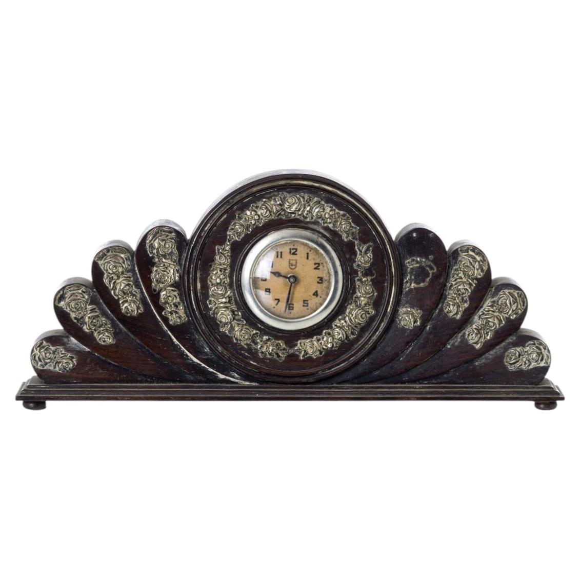 19th Century - Table Clock with Silver