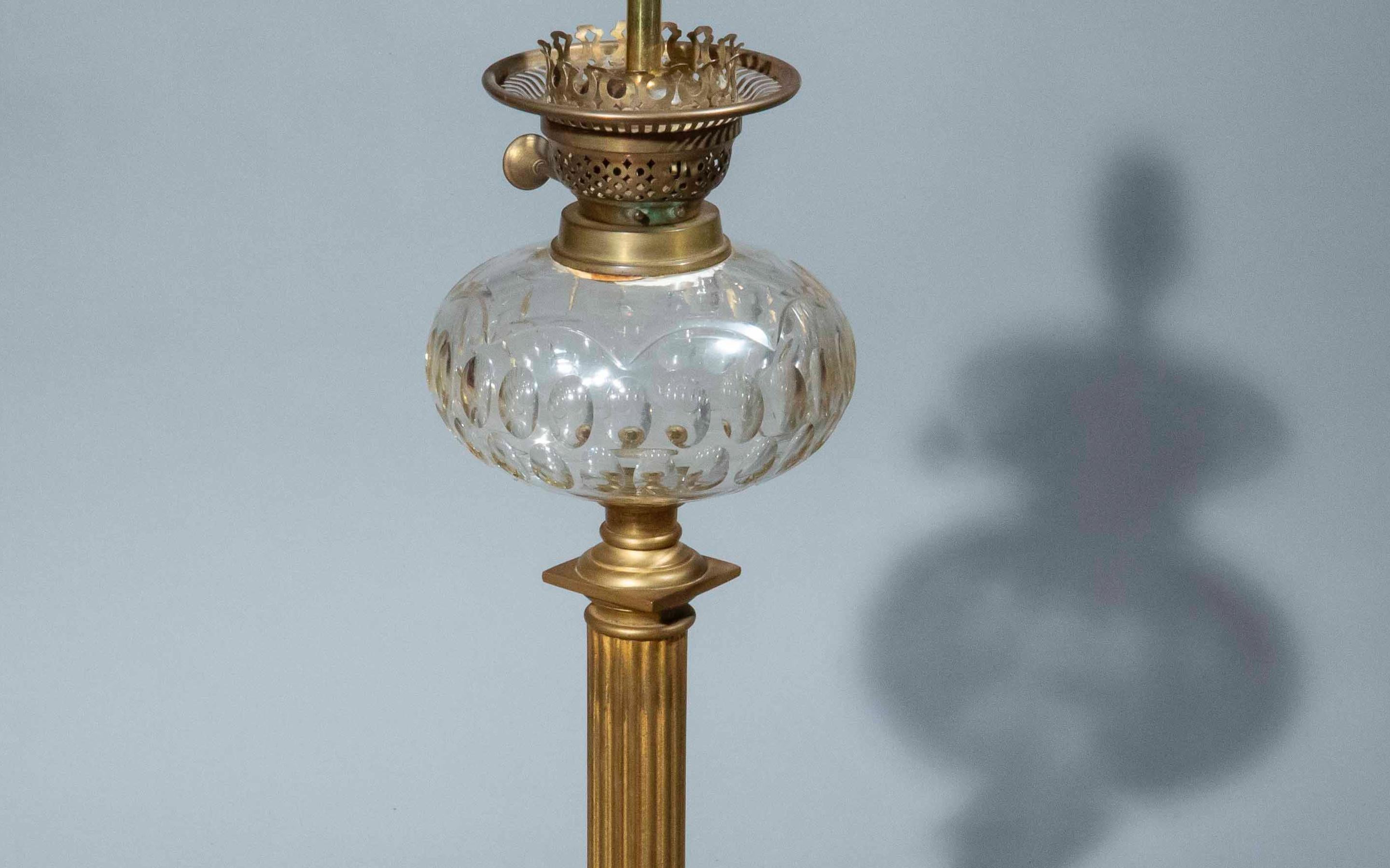 19th Century Table Lamp siglo XIX en venta