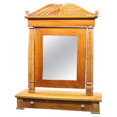 19th Century Table Mirror, Cherry Wood