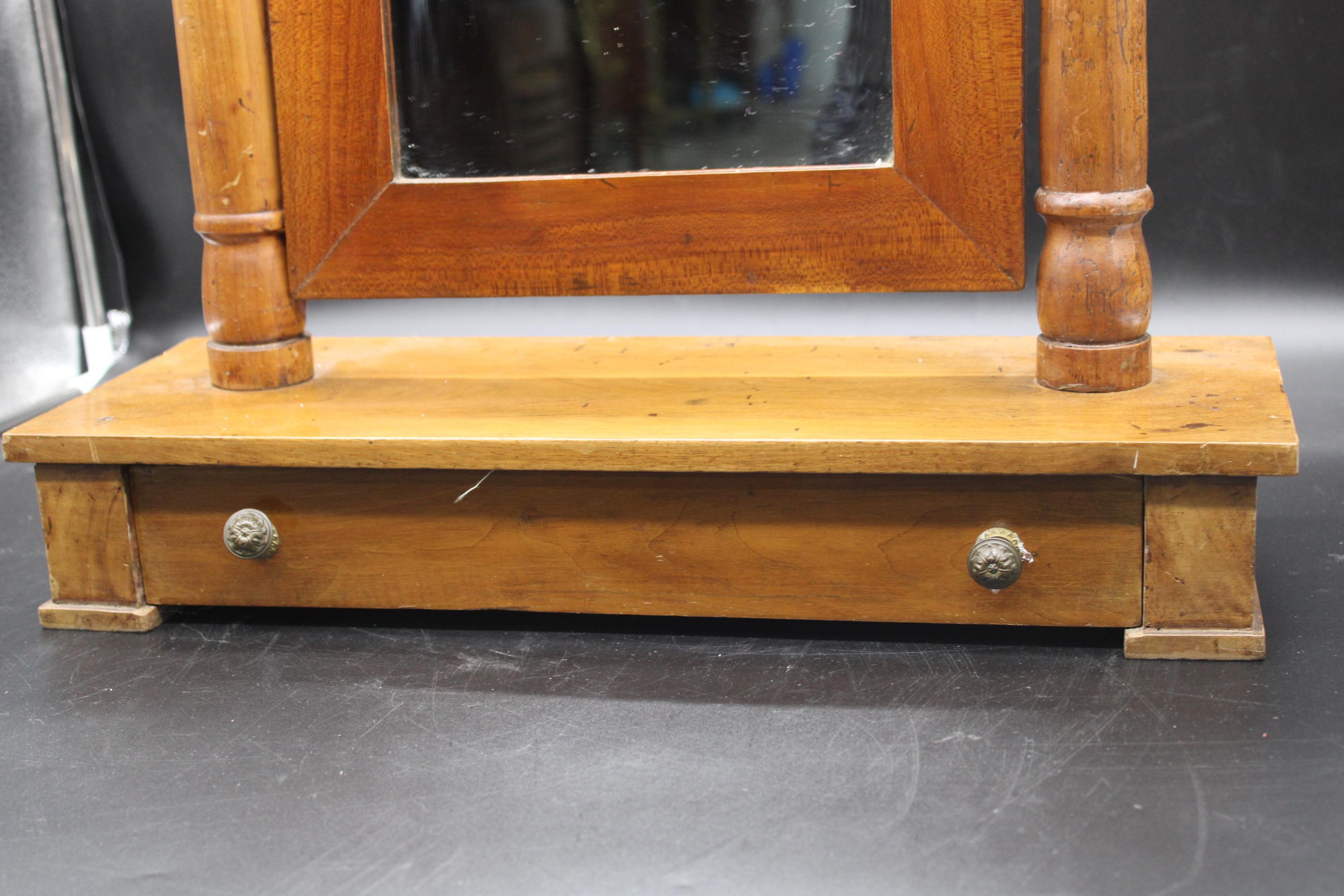 Louis Philippe 19th Century Table Mirror, Cherry Wood For Sale