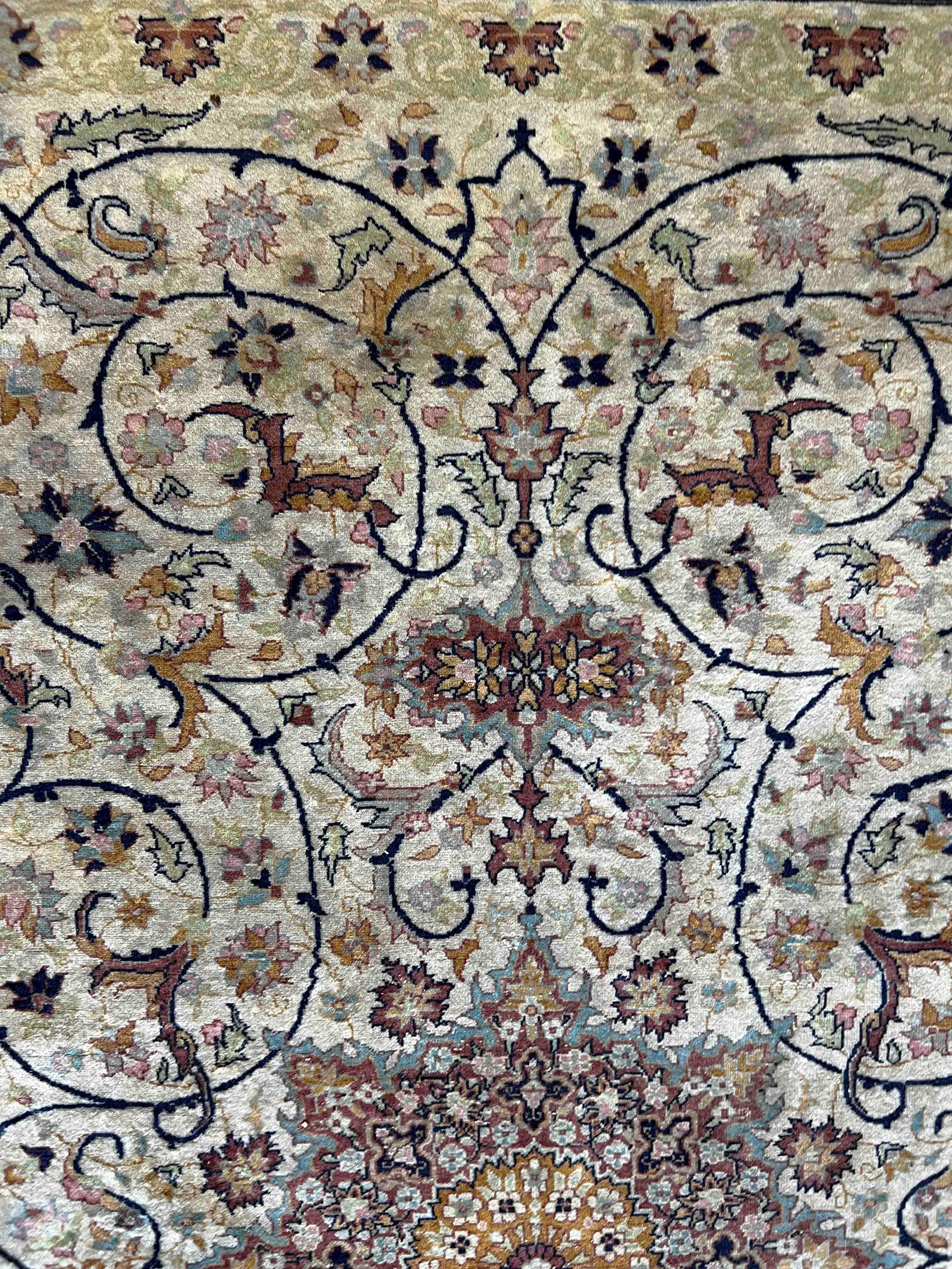 Fine XIX secolo Tappeto persiano Tabriz del XIX secolo - 2m15x1m40 - No. 942 in vendita