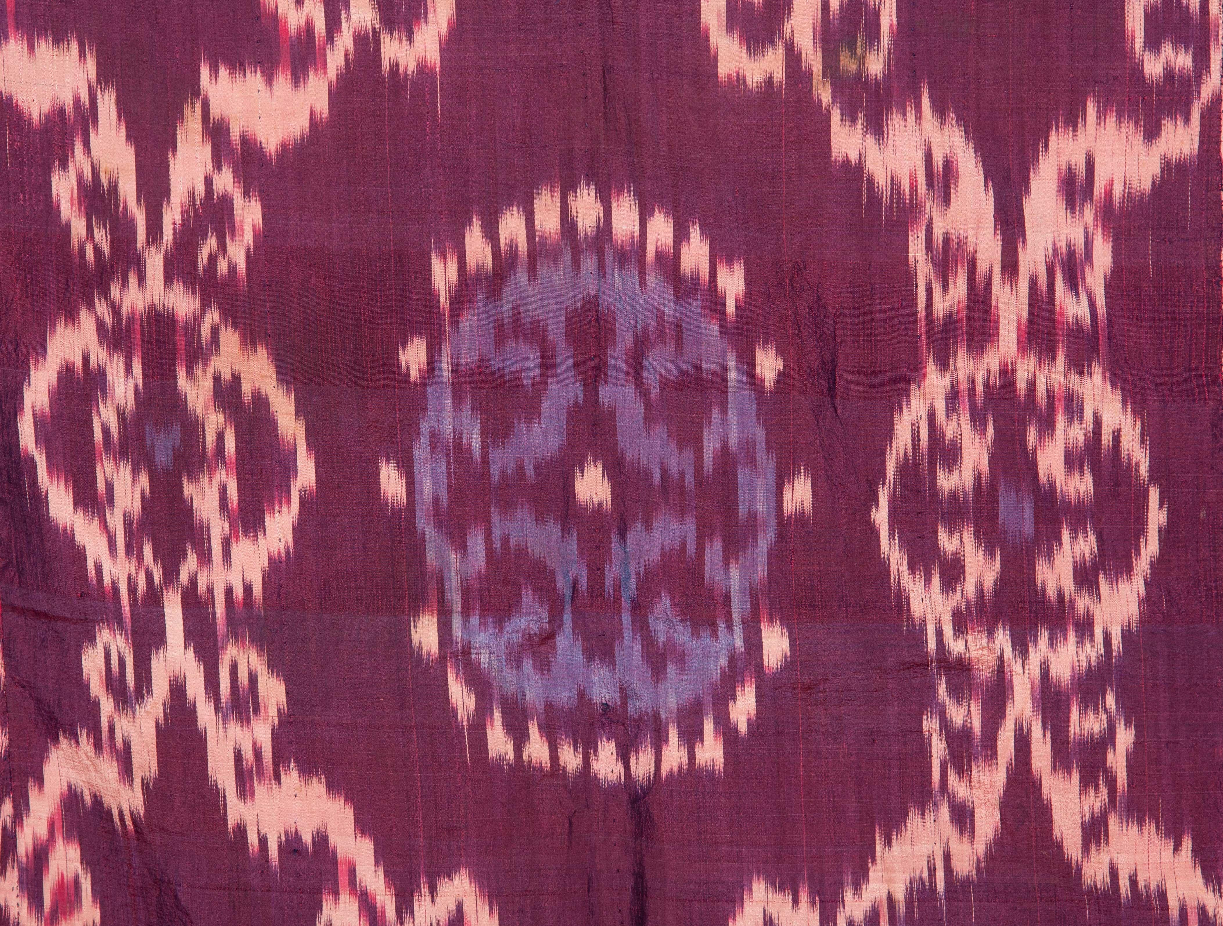 Uzbek 19th Century Tajik Silk Chapan
