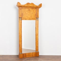 19th Century Tall Birch Biedermeier Mirror